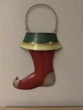 Southern Living At Home Santa’s Boot Metal Christmas Decor Holiday Decor picture