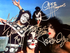 KISS: Signed (Simmons, Criss, Stanley, Frehley) 8x10