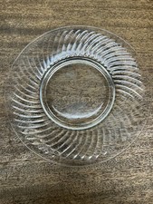 Anchor Hocking Spiral Clear Luncheon Plate ~1928-30 ~ 8