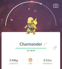 Pokémon Go-Shiny Charmander-✨wearing Friede's goggles✨✨-TRADE picture