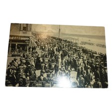 Antique 1907-1915 Atlantic City NJ Boardwalk Easter Sunday Parade Postcard picture