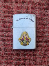 Vintage Vietnam War Vulcan Lighter - Camp Camelot Long Binh - 71st Trans Bn picture