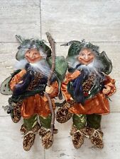 Elf/ Ferry Gatekeeper 16” handcrafted Mark Roberts Set Of 2 picture