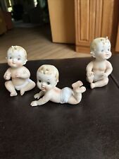 Ceramic Set Of 3 Baby Figurines #N3149 picture