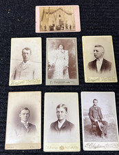 7 Utah Cabinet Cards Halbert Powers Gillette Family C.R. Savage G.E. Anderson picture