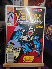 VENOM LETHAL PROTECTOR 2 SIGNED & COVER SAM DE LA ROSA COA MARK BAGLEY NEWSSTAND picture