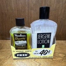 New Unopened 1953 Vintage Woodbury shampoo & Jergens Lotion picture