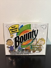 Vintage Peanuts Snoopy Bounty Towels Box 40 Two-ply Sheets picture