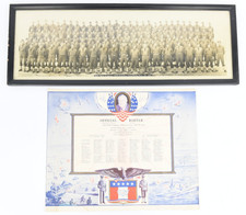 1941 Yard-Long Photo & Roster of WW2 Anti-Tank Company 145th Infantry Shelby Mis picture