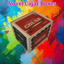 Alec Bradley Chunk XXL Empty Wooden Cigar Box 5.75x5x4.5 picture