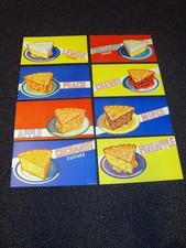 Circa 1940s Pie Cardboard Sign Set – 8 Flavors picture