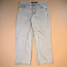 ADWYSD Always Do What You Should Do Baggy Jeans XL Light Wash Skate Denim EUC picture