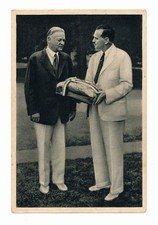 1932 Reemtsma HERBERT HOOVER Olympic Card #1 Olympia U.S. President Reemstma picture