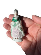 Porcelain Colonial Lady Figurine Made In Japan 2.77
