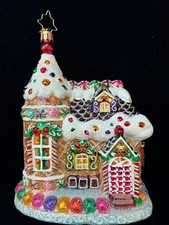 RADKO Vintage 2016 “Home Sweets Home” Gingerbread Candy Cottage #1018610 picture