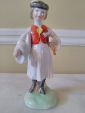 Herend Vintage Porcelain Hand Painted Hungarian Boy with Axe Figurine  5503 MINT picture
