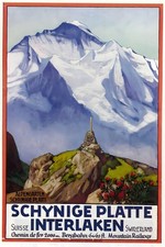 🏞️ Schynige Platte Interlaken Travel Poster - Scenic Mountain Art Print 24x36” picture