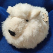 Maxwell Hay Lambskin Sheep Plush Toy New Zealand Made Vintage picture
