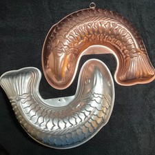 2x- Aluminum/Copper Fish Shaped Molds / Hanging Wall Decor or Yin-Yang Decor picture