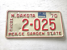 1970 North Dakota Peace Garden State License Plate Tag House of Representatives picture