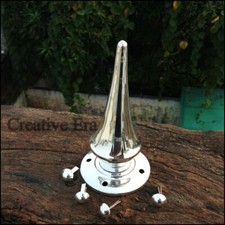 Silver Brass Long Spike For German Pickelhaube Leather Helmet WWI AND WW II Gift picture