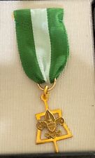 VINTAGE BOY SCOUTS OF AMERICA 1/20 10K GOLD SCOUTER'S KEY NO. 5103 MEDAL picture