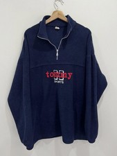 Vintage Tommy Sports Fleece Sweater Quarter Zip picture