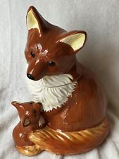 Red Fox And Baby Cookie Jar Large  picture