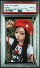 2025 ILLIT 3RD MINI ALBUM BOMB WEVERSE SHOP YOUTUBE GIFT PHOTOCARDS MOKA PSA 10 picture