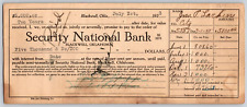 Blackwell, OK 1923 $5,000 10% 2 Yr. Promissory Note (J.P. Larkin Hotel?)  Scarce picture