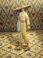 Vintage Mexican Metal Wall Hanging - A Boy  Clay Color Folk Art picture