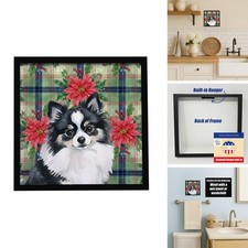 Caroline's Treasures Pomeranian Dogs Framed Metal Wall Art 8x8 picture