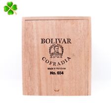 Bolivar Cofradia No. 654 Empty Wood Cigar Box 6.75