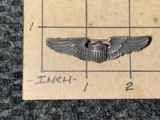 ☆ WWII US Army Air Corps pilots wings pin-back AMICO Sterling marked ☆1216 picture