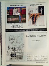 RAIMUNDO FIGUEROA   ART PIECE VTG ORIG 1999 ADVERTISEMENT picture