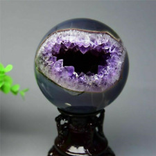 400~1000g Natural Amethyst Geode Crystal Quartz Balls Sphere Reiki Brazil  picture