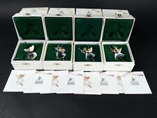 LOT 4pc Swarovski Ornament 1996 Christmas Angel COA Original Box Needs Reglued picture