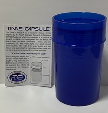 BLUE Aerospace Technologies LARGE TIME CAPSULE Storage Canister Air water seal picture