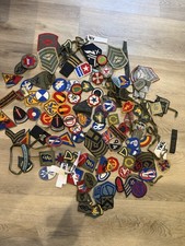 Large Lot 130+ Vintage US Military Patches WWII Vietnam Era Army Insignia  picture