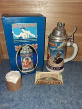 Blue Hawaii Stein Elvis CS497 Anheuser-Busch Ceramarte Brazil 2001 Mint picture