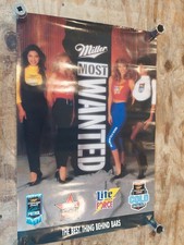 Vintage Miller Most Wanted Lite MGD Light Beer Sexy Girls Bar Pub Poster picture