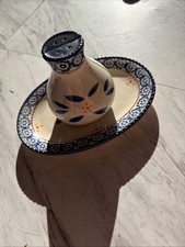 Temptations By Tara Old World Blue Salt & Pepper With Tray picture