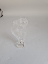Lalique France Signed Bastia Ram Frosted Crystal Figurine Paperweight Aries picture