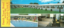 XL CARD OF THE DUTCH TREAT MOTEL RT 896 SOUTH OF RT 30 NEAR LANCASTER, PA picture