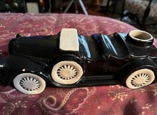 Vintage 1950s McCoy Pottery Black Antique Car Planter USA Incomplete picture