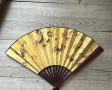 Traditional Chinese Calligraphy Folding Fan – Asian Home Decor, Cultural Gift, P picture