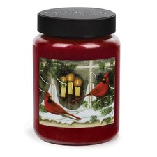 Crossroads COH-DS399 Two Cardinals Comforts of Home Jar Candle, 26 oz, Red picture