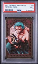 2012 CARDDASS ONE PIECE JAPANESE AR CARDDASS FORMATION 03 #03 RORONOA ZORO PSA 9 picture