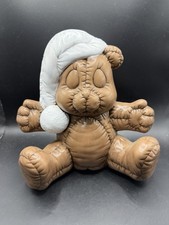 Vintage 1985 Lena's Molds Ceramic Teddy Bear Sleeping Nightcap Figurine 9