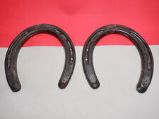 VINTAGE PAIR DIAMOND HOT FORGED HORSESHOES ~ OPL 616 picture